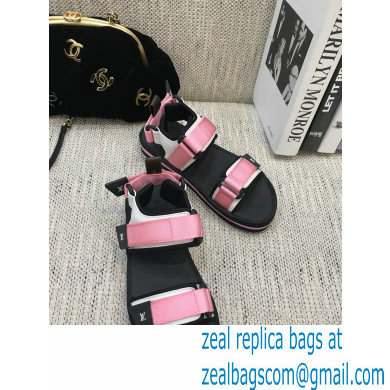 Louis Vuitton Arcade Flat Sandals Pink 2021 - Click Image to Close