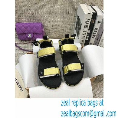 Louis Vuitton Arcade Flat Sandals Yellow 2021