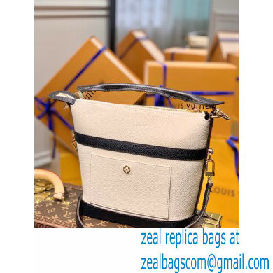 Louis Vuitton Calfskin Leather Cruiser PM Bag M57813 Black/White 2021