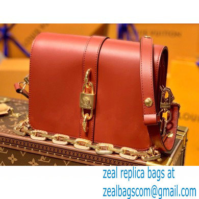 Louis Vuitton Calfskin Leather Rendez-vous Bag M57744 Tomette Red 2021 - Click Image to Close