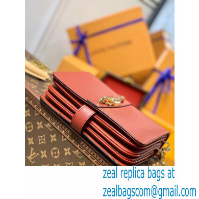 Louis Vuitton Calfskin Leather Rendez-vous Bag M57744 Tomette Red 2021 - Click Image to Close