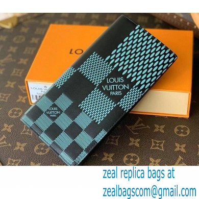 Louis Vuitton Damier Infini 3D Leather Brazza Wallet Green 2021