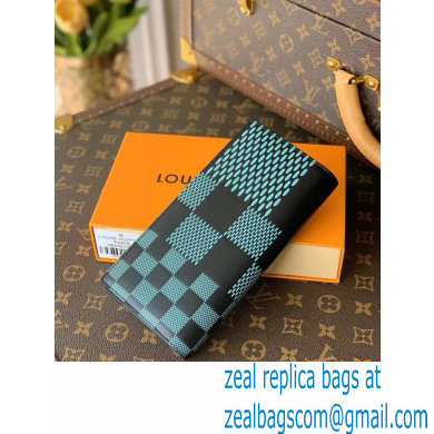 Louis Vuitton Damier Infini 3D Leather Brazza Wallet Green 2021