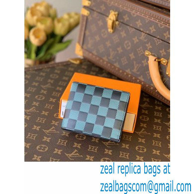 Louis Vuitton Damier Infini 3D Leather Multiple Wallet N60440 Green 2021 - Click Image to Close