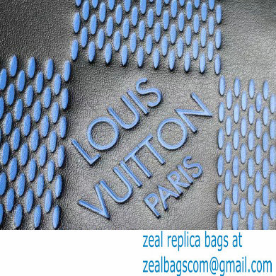 Louis Vuitton Damier Infini 3D Leather Zippy Wallet Vertical N60442 Blue 2021