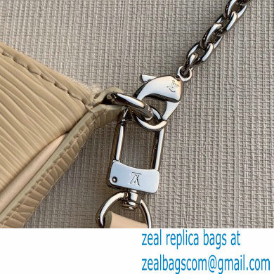 Louis Vuitton Epi Leather Easy Pouch On Strap Bag M80479 Quartz White 2021 - Click Image to Close