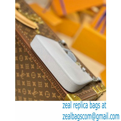 Louis Vuitton Epi Leather Easy Pouch On Strap Bag M80480 Bleu Celeste Blue 2021 - Click Image to Close