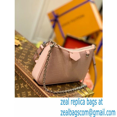 Louis Vuitton Epi Leather Easy Pouch On Strap Bag M80483 Rose Ballerine Pink 2021 - Click Image to Close