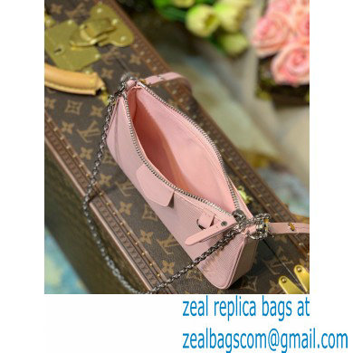 Louis Vuitton Epi Leather Easy Pouch On Strap Bag M80483 Rose Ballerine Pink 2021 - Click Image to Close