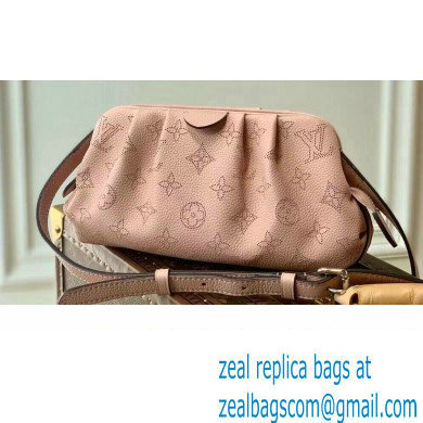 Louis Vuitton Mahina Perforated Leather Scala Mini Pouch Bag M80092 Magnolia Pink 2021