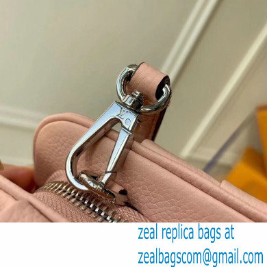 Louis Vuitton Mahina Perforated Leather Scala Mini Pouch Bag M80092 Magnolia Pink 2021