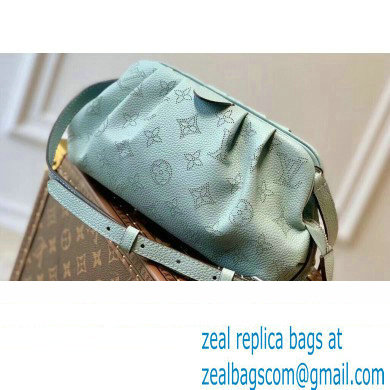 Louis Vuitton Mahina Perforated Leather Scala Mini Pouch Bag M80094 Vert Lagon Green 2021
