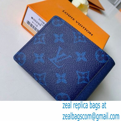 Louis Vuitton Monogram Antarctica Canvas Multiple Wallet M30299 blue 2019