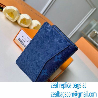 Louis Vuitton Monogram Canvas Pocket Organizer Wallet M30301 blue