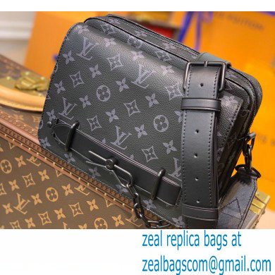 Louis Vuitton Monogram Eclipse Canvas Steamer Messenger Bag M45585 2021 - Click Image to Close