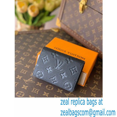 Louis Vuitton Monogram Empreinte Leather Clea Wallet M80151 Black 2021
