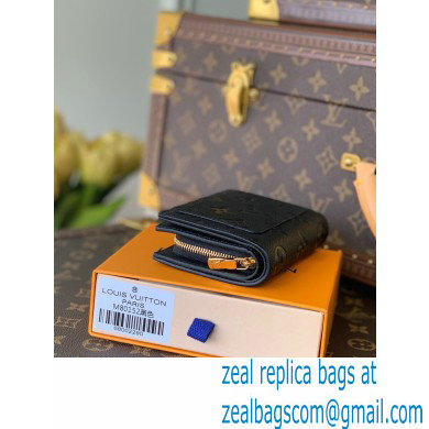 Louis Vuitton Monogram Empreinte Leather Clea Wallet M80151 Black 2021 - Click Image to Close