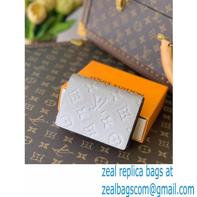 Louis Vuitton Monogram Empreinte Leather Clea Wallet M80152 Tourterelle Beige 2021 - Click Image to Close