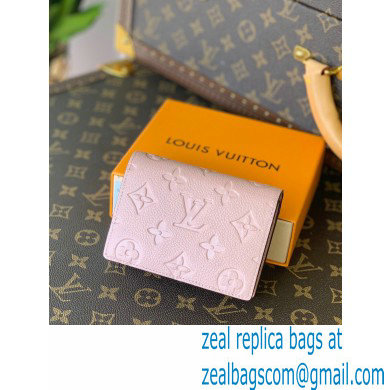 Louis Vuitton Monogram Empreinte Leather Clea Wallet Pink 2021 - Click Image to Close