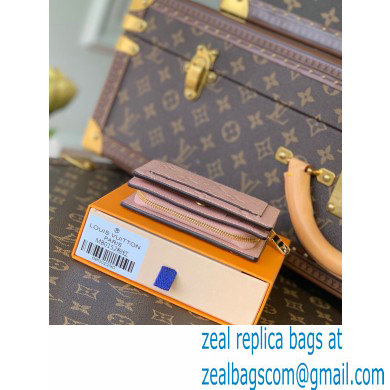 Louis Vuitton Monogram Empreinte Leather Clea Wallet Pink 2021