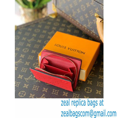 Louis Vuitton Monogram Empreinte Leather Clea Wallet Red 2021