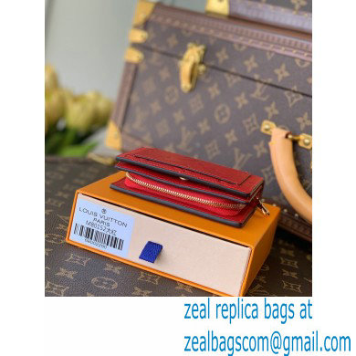 Louis Vuitton Monogram Empreinte Leather Clea Wallet Red 2021