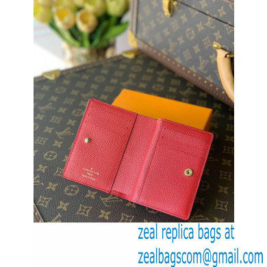 Louis Vuitton Monogram Empreinte Leather Clea Wallet Red 2021 - Click Image to Close