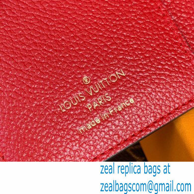Louis Vuitton Monogram Empreinte Leather Clea Wallet Red 2021