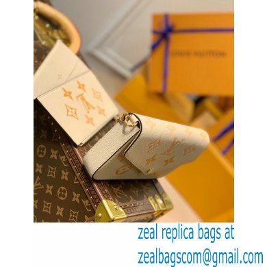 Louis Vuitton Monogram Empreinte Leather Felicie Pochette Bag M80498 Cream/Saffron By The Pool Capsule Collection 2021 - Click Image to Close