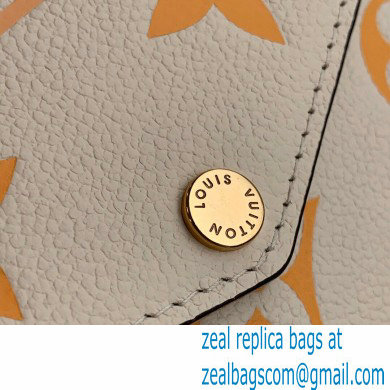 Louis Vuitton Monogram Empreinte Leather Felicie Pochette Bag M80498 Cream/Saffron By The Pool Capsule Collection 2021 - Click Image to Close