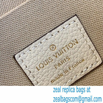 Louis Vuitton Monogram Empreinte Leather Felicie Pochette Bag M80498 Cream/Saffron By The Pool Capsule Collection 2021 - Click Image to Close