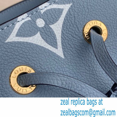 Louis Vuitton Monogram Empreinte Leather NeoNoe BB Bucket Bag M45709 Summer Blue By The Pool Capsule Collection 2021