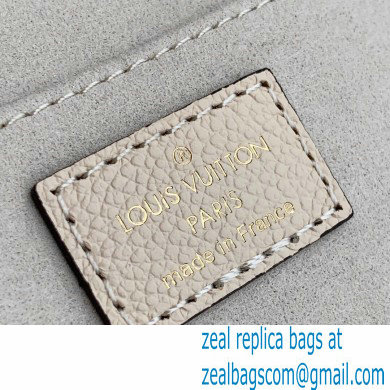 Louis Vuitton Monogram Empreinte Leather Petit Sac Plat Bag M80449 Cream/Saffron By The Pool Capsule Collection 2021 - Click Image to Close