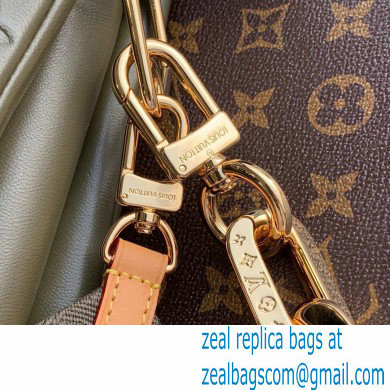 Louis Vuitton Monogram-embossed Lambskin Coussin MM Bag M57782 Khaki Green 2021