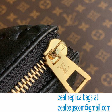 Louis Vuitton Monogram-embossed Lambskin Coussin MM Bag M57783 Black 2021 - Click Image to Close