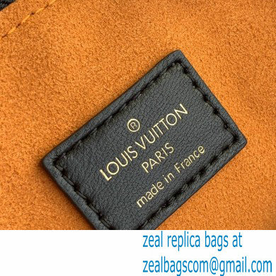 Louis Vuitton Monogram-embossed Lambskin Coussin MM Bag M57783 Black 2021 - Click Image to Close