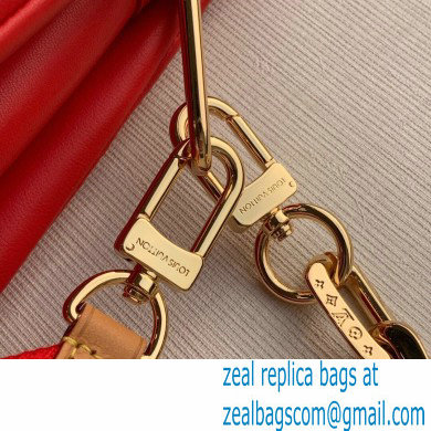 Louis Vuitton Monogram-embossed Lambskin Coussin PM Bag M57792 Red 2021 - Click Image to Close