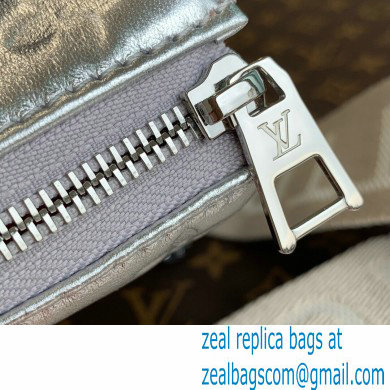 Louis Vuitton Monogram-embossed Lambskin Coussin PM Bag M57913 Silver 2021 - Click Image to Close