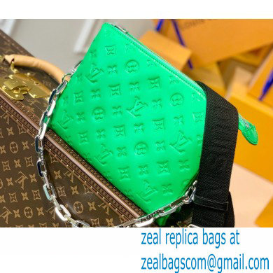 Louis Vuitton Monogram-embossed Lambskin Coussin PM Bag M57936 Green 2021 - Click Image to Close