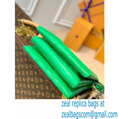 Louis Vuitton Monogram-embossed Lambskin Coussin PM Bag M57936 Green 2021