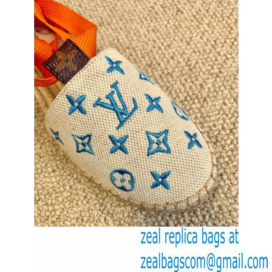 Louis Vuitton Monogram-embroidered Canvas Starboard Flat Espadrilles Blue 2021