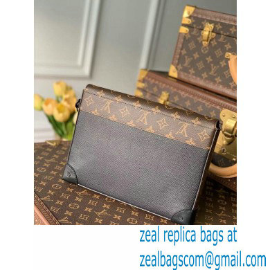 Louis Vuitton Taiga Leather Pochette Voyage Steamer Bag M30583 Black 2021