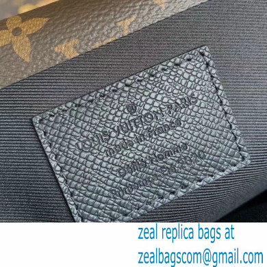 Louis Vuitton Taiga Leather Pochette Voyage Steamer Bag M30583 Black 2021