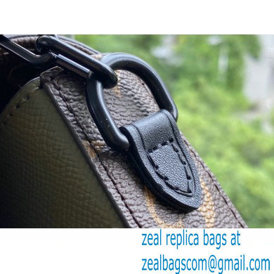 Louis Vuitton Taiga Leather Pochette Voyage Steamer Bag M30583 Khaki Green 2021