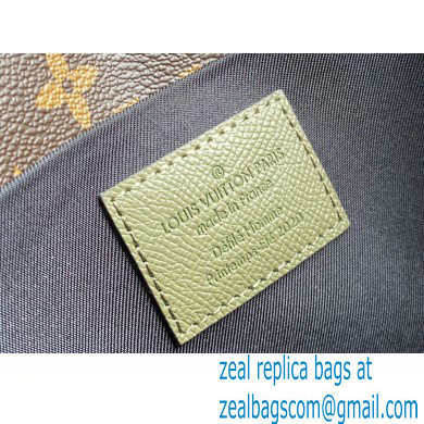 Louis Vuitton Taiga Leather Pochette Voyage Steamer Bag M30583 Khaki Green 2021