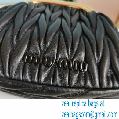 Miu Miu Belle Nappa Leather Mini Bag 5BP016 Black