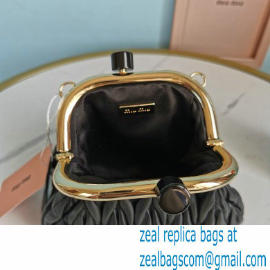 Miu Miu Belle Nappa Leather Mini Bag 5BP016 Black