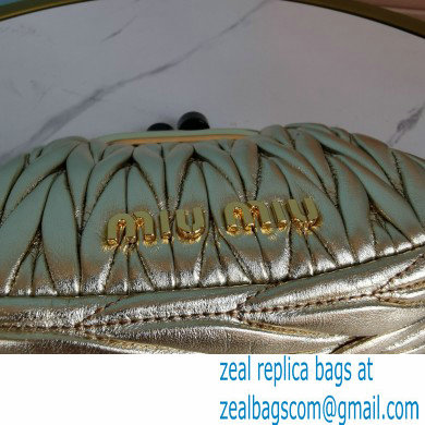 Miu Miu Belle Nappa Leather Mini Bag 5BP016 Gold