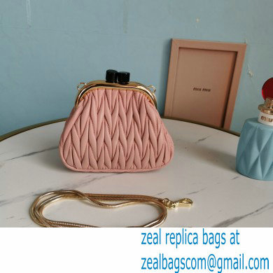 Miu Miu Belle Nappa Leather Mini Bag 5BP016 Nude Pink