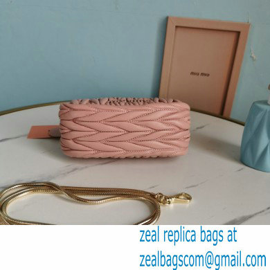 Miu Miu Belle Nappa Leather Mini Bag 5BP016 Nude Pink